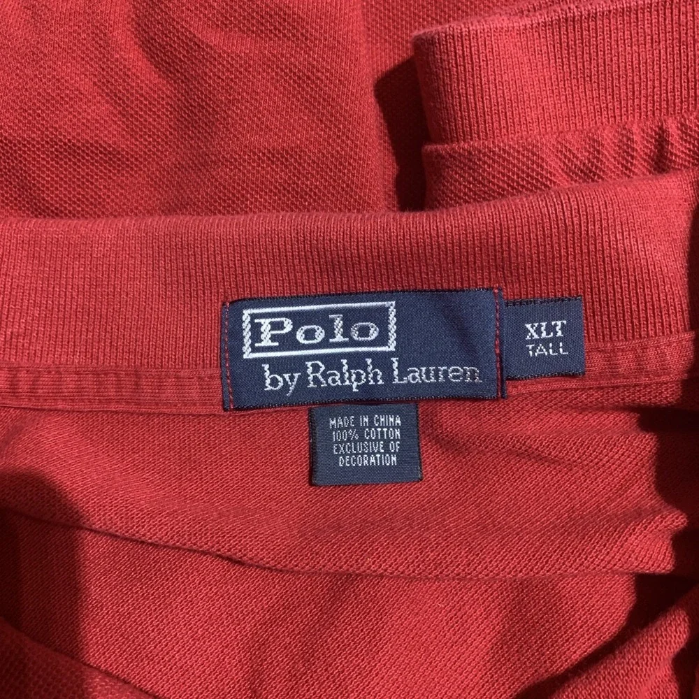 Polo Ralph Lauren Short Sleeve Polo Shirt Men's Size‎ XLT Tall Red
